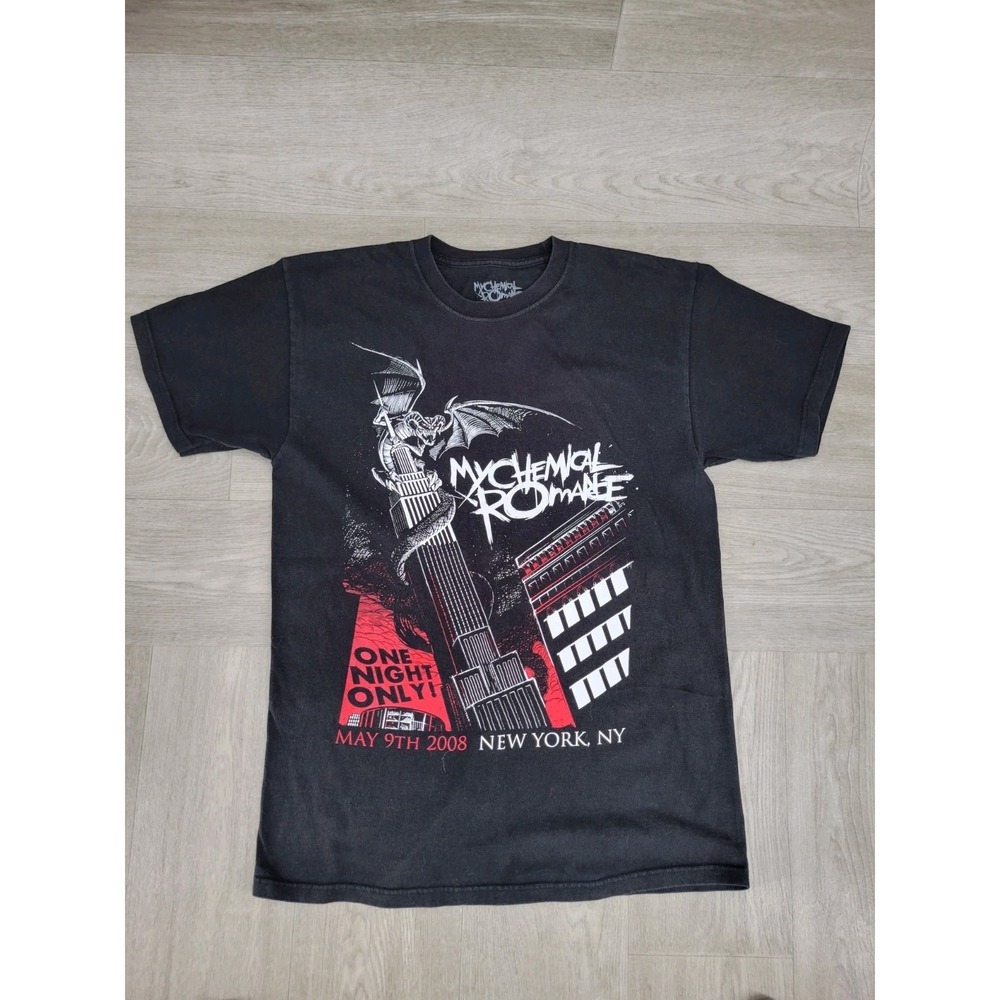 My Chemical Romance One Night Only May 9 2008 New York Band T-Shirt Men's Large
